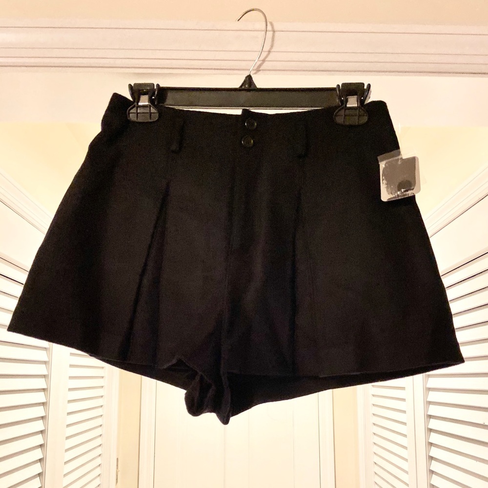 BRAND NEW WT, Cooperative Navy Wool pleated short